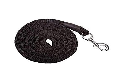 HKM 547055 en Tricot d'Aix-La-Chapelle avec Mousqueton, Longueur 180 cm, Noir
