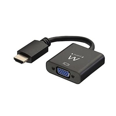 Ewent EM9864 HDMI till Vga omvandlare med ljud, svart