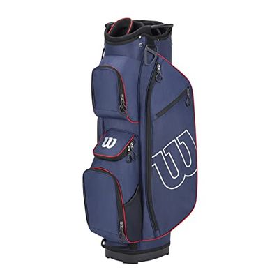 Wilson Staff Sacca da Golf, Pro Staff Cart Bag, Borsa Trolley per un Massimo di 14 Bastoni