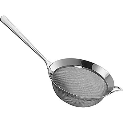 PIAZZA - Colino Acciaio Inox Maglia Fine Piccolo 12 Cm - Setaccio da Cucina Liquidi e Alimenti (Spremute, Frullati, Sughi, Salse, Creme, Farina, Pasta, Riso) Aggiungilo al tuo Set Utensili da Cucina