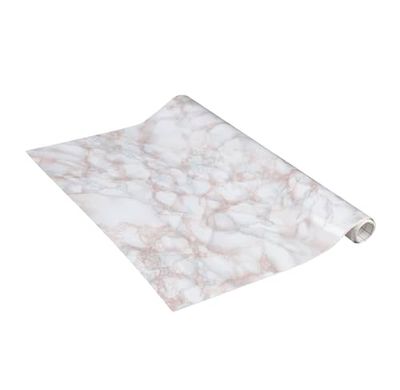 Venilia Folha adesiva, mármore rosa aspto pietra rosa, 67,5 cm x 3 m, espessura 95 μ, vinil autocolante para móveis ou cozinha, papel de parede decorativo, PVC sem ftalatos, fabricado na UE
