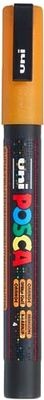 Faber-Castell uni-ball 186578 - Pennarello POSCA con punta tonda fine, arancione glitterato