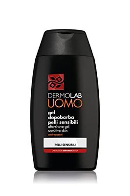 Dermolab Uomo - Gel Dopobarba, per Pelli Sensibili, Effetto Lenitivo e Idratante, Aiuta a Prevenire gli Arrossamenti Cutanei dopo la Rasatura, Dermatologicamente Testato, 120 ml