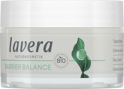 lavera Barrier Balance Dagvård – kräm utan alkohol – utan parfym – fuktgivande och regenererande – stärker hudbarren – prebiotika – vegansk – naturkosmetik – 50 ml