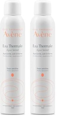 Avene Eau Thermale Spring - Agua térmica para pieles sensibles, 300 ml, El embalaje puede variar (Paquete de 2)