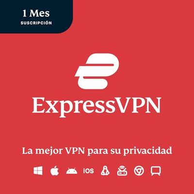 ExpressVPN, 1 mes, Compatible con todos los dispositivos, Código digital