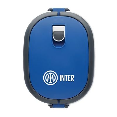 Inter - Boîte à déjeuner, pour école, plage, sport, mer et voyage, produit officiel, pour tous les fans Nerazzurri, bleu (royal), 14 x 20 x 6,5 cm