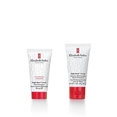 Elizabeth Arden, Duo Eight Hour Cream, Baume Apaisant Hydratant Réparateur (30ml) et Soin Hydratant Intensif pour les Mains (30 ml), Protège, Répare et Apaise, Corps, Visage, Mains