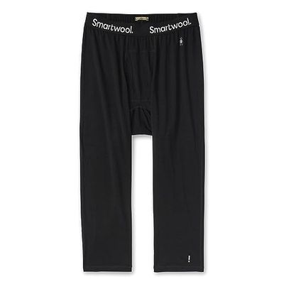 Smartwool Men's Classic All-Season Merino Base Layer 3/4 Bottom, Black, XL