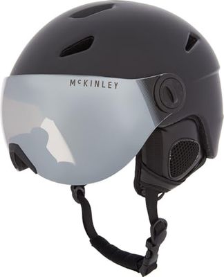 McKINLEY Pulse S2 Visor Hs-01 Casque de Ski Jeunesse Unisexe, Black, S