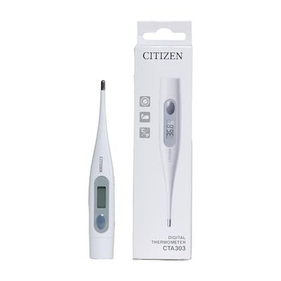 Citizen Digital Thermometer for Basal Body Temperature Readings - Body Temperature Thermometer with Fever Alarm and One Button Operation - Adults, Kids, Ovulation, Newborn, and Baby Thermometers
