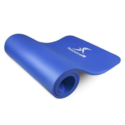 ProsourceFit Extra Thick Yoga and Pilates Mats 1/2 & 1 in tapete grosso, unissexo - adulto, azul