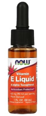 Now Foods - Vitamin E Liquid 60mg | Soutien antioxydant à haute dose - 30 ml