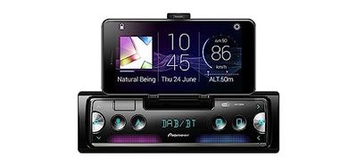 Pioneer SPH-20DAB Autoradio avec support smartphone intégré, format 1 DIN, radios FM/DAB+, USB, Bluetooth, Multicouleur, Application "Pioneer Smart Sync"