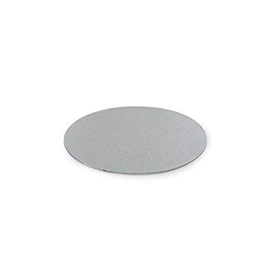 DECORA Thin Board Silver 6 0931300 Cake Drum prateado fino Ø 16 cm H 3 mm 6', cartão, 16 x 16 x 0,3 cm