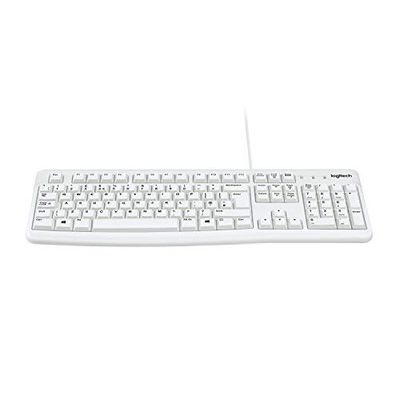 Logitech K120 Tastiera Cablata, Layout ‎Tedesco Qwertz, Bianco