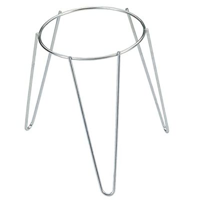 Sauvic 03065 Bloempotstandaard met verzinkte poten, staal, 18 cm