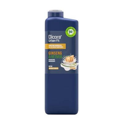 Dicora Urban Fit Gel de Baño Detox Gingseng & Vetiver 750 ml