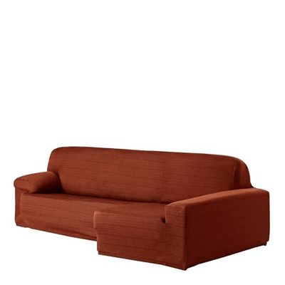 Eysa Aquiles Elastic Chaise Longue Right, Polyester-Cotton, Orange, 43 x 37 x 14 cm