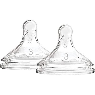 Dr. Brown's Options + siliconenzuiger met brede mond niveau 3, + 6 maanden, 13 x 6 x 6 cm, Transparant