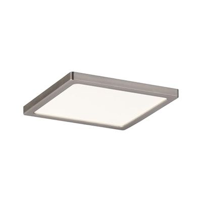 Paulmann 92940 Areo LED Panel Rectangular incl. 1x8-watt IP44 dimmable Ceiling lamp Soft Nickel Ceiling luminaire Plastic Living Room lamp 3000 K