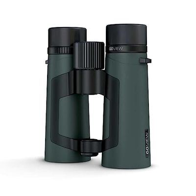 GoView ZOOMR 8x42 binocolo per attività all'aperto, natura, osservazione della fauna, viaggi (zoom 8x, ampio campo visivo, include set di accessori) Oak Verde