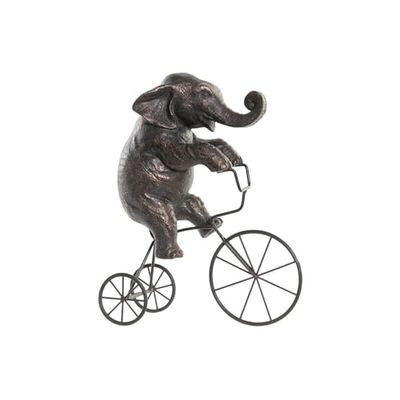 METALOWA ŻYWICA FIGURA 30X12X37 SŁONIE NEGRO
