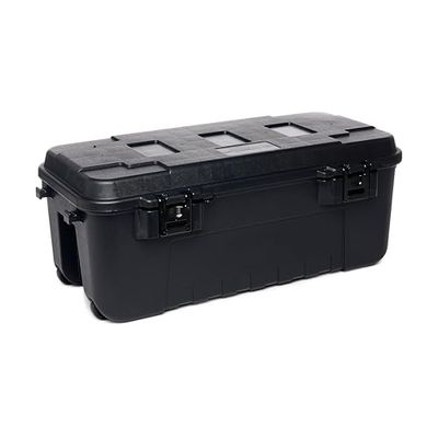 PLANO Sportsman's Trunk - Large 102ltr|Black, militärklassad förvaringslåda med lock, kraftig, stor, camping- och arméförvaringslåda, perfekt för jakt, paintball, airsoft eller hemförvaring