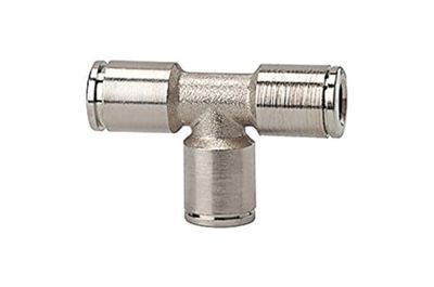 Raccord T « Metallica » pour tuyau extérieur Ø 6 mm, pression de travail max. 16 bar, fonctionnement -20 °C à 150 °C, MS vern.
