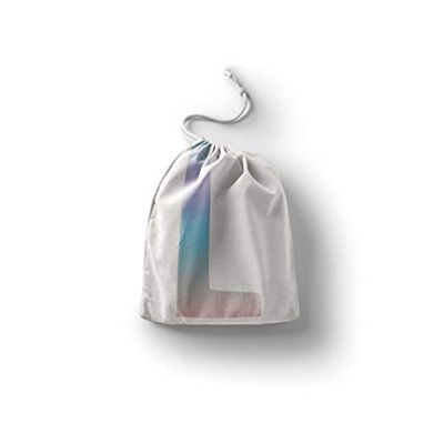 Bonamaison Impreso Algodón Bolsas con Cordón, Bolsa con Cordel para el Hogar y el Almacenamiento de Verduras, Bolso de Compras, Plegable, Ecologica, Reutilizables, Tamaño: 12x15 Cm