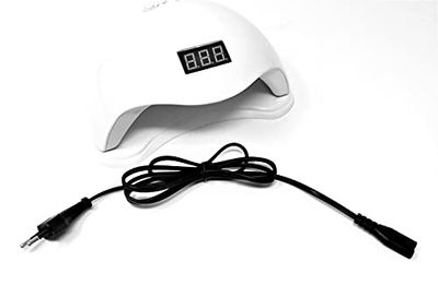 LeoFla Lampada UV con 24 LED 48 W Fornetto per Ricostruire Unghie di Mani E Piedi, Variabile, Media