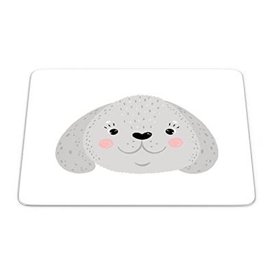 Bonamaison, Tappetino per mouse rettangolare, con stampa digitale, antiscivolo, per ufficio e casa, dimensioni: 22 x 18 cm