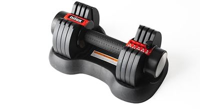 Nilox Verstelbare halters, verstelbare halters voor individuele training, gewichten van 2,2 tot 11 kg, gewichtsset voor sportschool thuis
