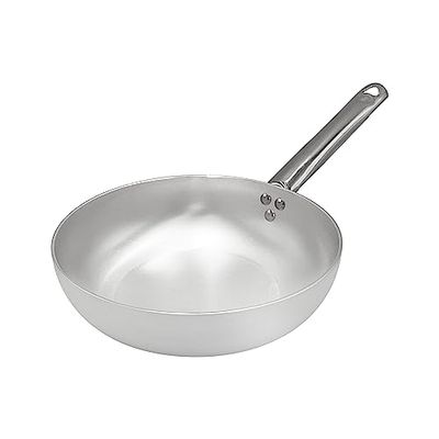 Pentole Agnelli ALMABATT03 Bis Pans In Aluminum with Steel Handle, Diameters 24 and 28 cm