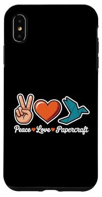 Peace Love Papercraft Funny Paper Crafter Case for iPhone XS Max