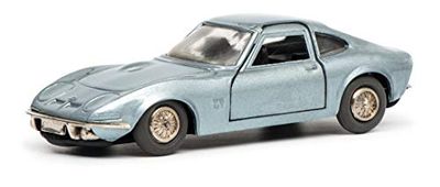 Schuco 450176200 Automatic Racer Opel GT, met opwindsysteem, modelauto, gelimiteerde oplage: 500 stuks, blauw metallic