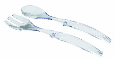 Lacor 62399- Forchetta + Cucchiaio Insalata Acrilico 30 cm