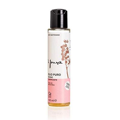 è Pura - Olio Puro di Ricino - Olio di Ricino per Capelli e Corpo Fortificante e Rivitalizzante - Rigenera la Fibra Capillare, Protegge e Ammorbidisce la Pelle - Prodotti per Capelli e Corpo - 100 ml