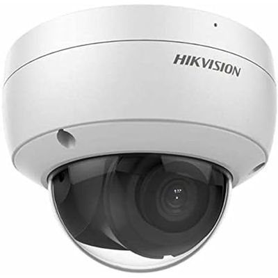 HIKVISION NX-841 Mini-Domo IP 8MPX, IR 30M, ÓPTICA Fija, ACUSENSE, WDR 120DB, IP67, IK10 12VDC/PoE, Unisex-Adult, White