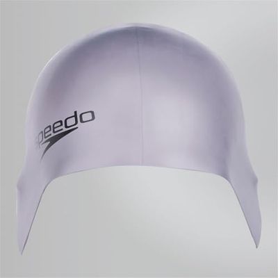 Speedo Plain Moulded Silicone Cap gorro de natação unissexo para adulto, cromado, tamanho único