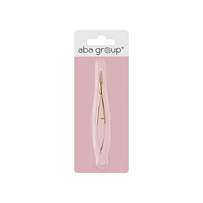 Aba Group Tijeras de plantilla rectas (1469), tijeras cosméticas simples, tijeras multiusos con mango de manicura, herramientas de pedicura