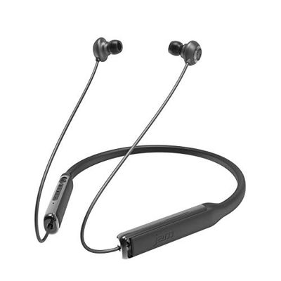 Jam Contour Bluetooth hoofdtelefoon, draadloze in-ear hoofdtelefoon, ruisonderdrukking, zweetbestendig, comfortabele nekband voor lang draagcomfort, microfoon, batterijduur tot 7 uur, zwart