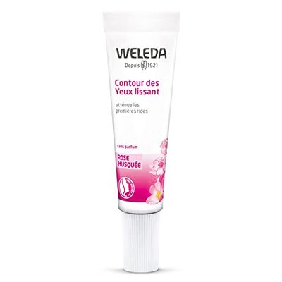 WELEDA - Contour des Yeux lissant Rose Musquée - Atténue les premières rides - Tous types de peaux dès l'apparition des premières rides - NATRUE - 10 ml