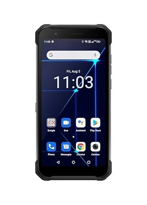 HammerConstruction 6" IPS, IP69 Robusto Smartphone Militar, Resistente al Agua, a Prueba de Golpes, a Prueba de Polvo, Mega batería 6000mAh, Dual SIM, 128GB de Memoria, Dual SIM, GPS - Plata