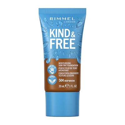 Rimmel Kind + Free Moisturising Skin Tint Foundation, Deep Mocha 504
