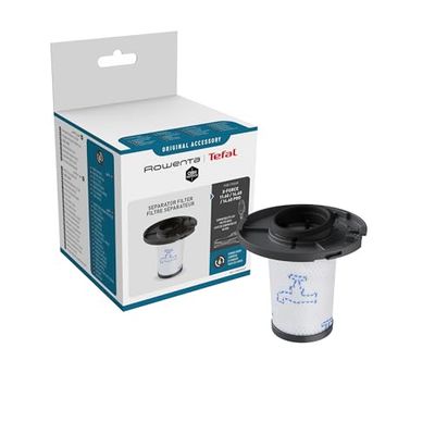 Rowenta ZR009007 Filter for X-Force Flex 14.60/15.60 Cordless Vacuum Cleaner Washable White/Grey