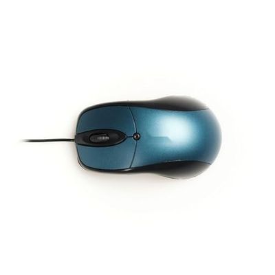 VoltShine Souris Optique - Souris Ergonomique avec 800 dpi, Design Confortable, Type de Connexion USB, Couleur Bleue et matériaux durables