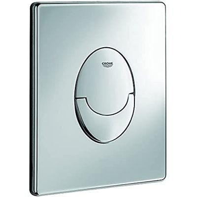 Grohe, Piastra di azionamento per cassette di risciacquo ad incasso Skate Air, pezzo di ricambio, 156 x 197 mm, cromato, 42305000