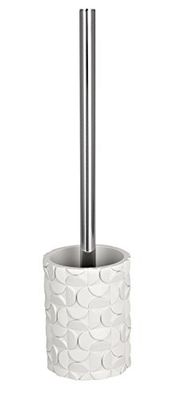 Wenko Escobillero, Poliresina, Blanco, 9.2x9.2x36.7 cm