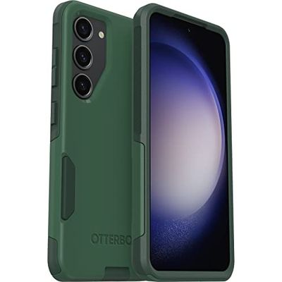 OtterBox Galaxy S23 Commuter Series Case - TREES COMPANY (Groen), slank en stevig, zakvriendelijk, met poortbescherming